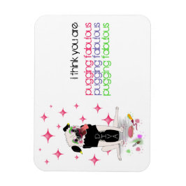 Imán Diva Pug: Pugging Fabulous Magnet