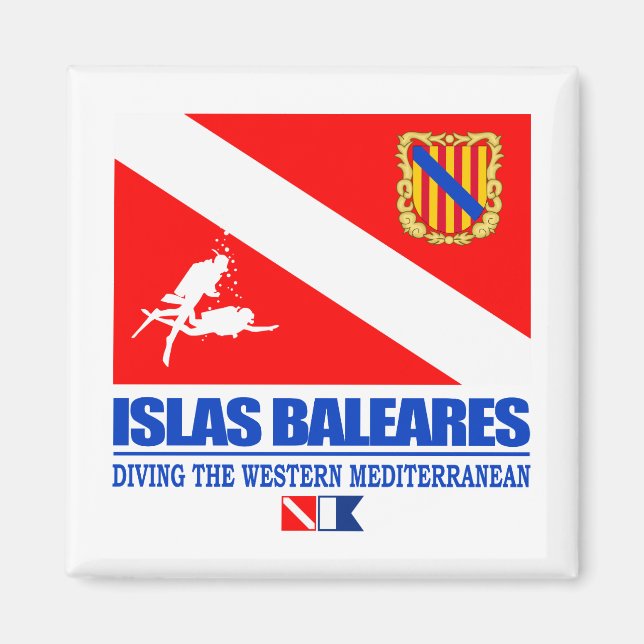 Imán Dive Isla Baleares (Frente)