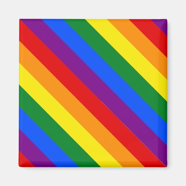 Imán Diversidad del orgullo arcoiris Inclusión de derec (Frente)