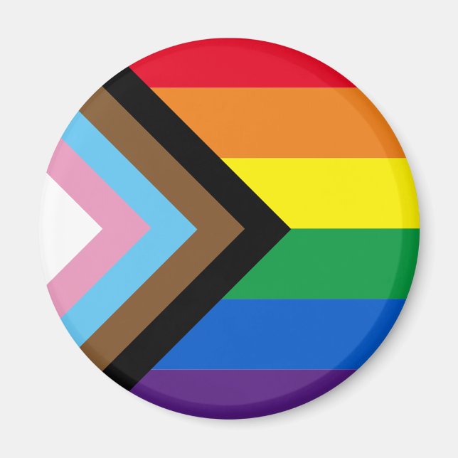 Imán Diversidad del orgullo Incluida bandera gay arcoir (Frente)