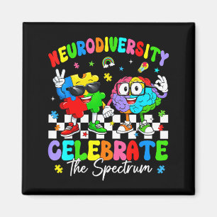 Imán Diversidad neurodivergente cerebro autismo concien