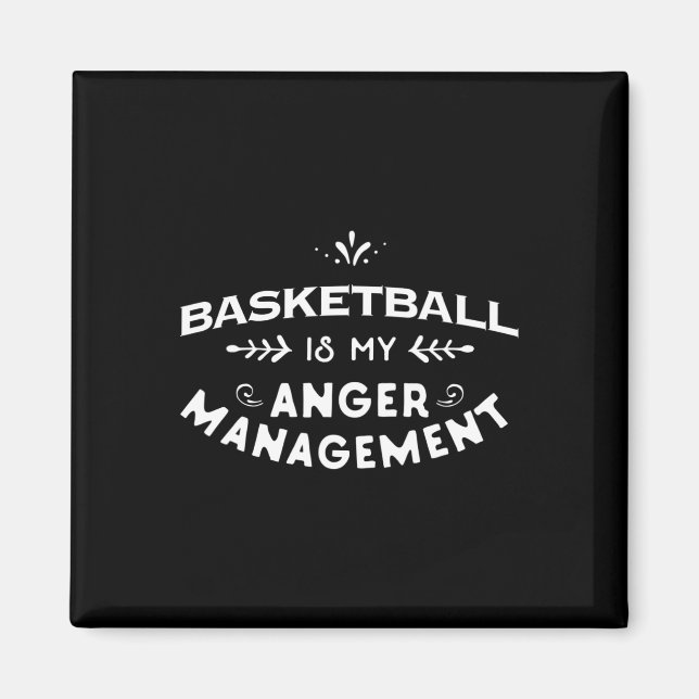 Imán Diversión al baloncesto El baloncesto es mi manejo (Frente)