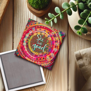 Imán Diversión colorida ver la buena moda Inspiradora