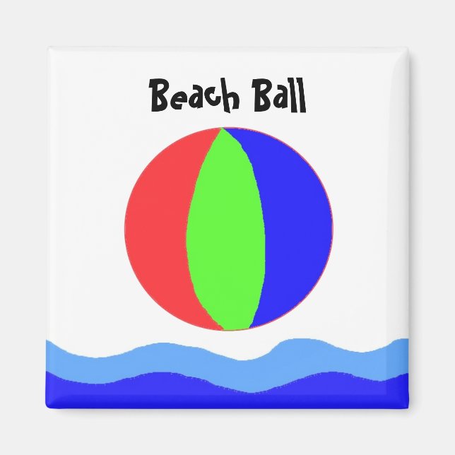 Imán Diversión con Pelota de Playa (Frente)