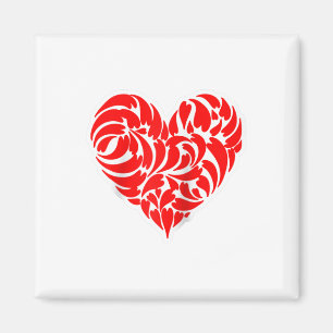 Imán Diversión De Diseño De Estilo Tatuaje Del Corazón