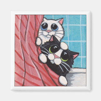 Imán Diversión En La Ducha - Gato Magnet