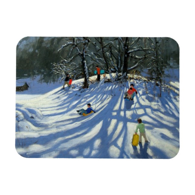 Imán Diversión en la nieve Morzine France (Horizontal)