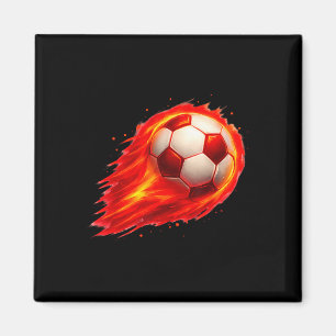 Imán Diversión Fútbol Efecto Colorido Tie Dye Negro Ama