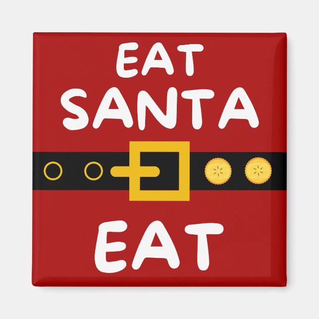 Imán Diverso Eat Santa Eat Magnet (Frente)