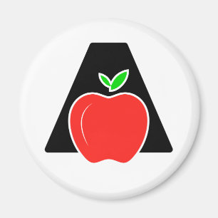 Imán Divertida A de Manzana 