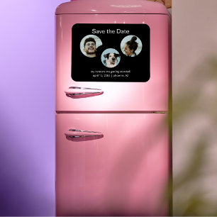 Imán Divertida boda de fotos de perros y parejas salva 