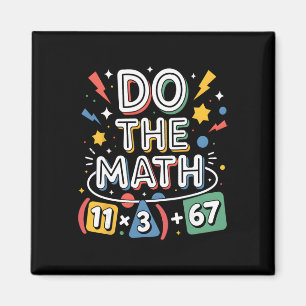 Imán Divertida ecuación matemática escolar de 100 días 