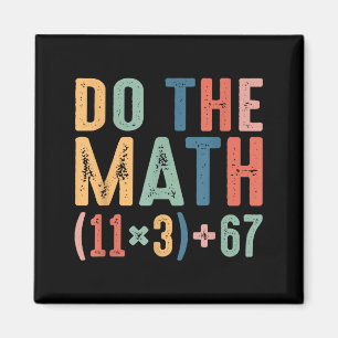 Imán Divertida ecuación matemática escolar de 100 días 