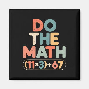 Imán Divertida ecuación matemática escolar de 100 días 