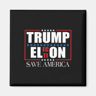 Imán Divertida elección de Trump Bandera Estadounidense