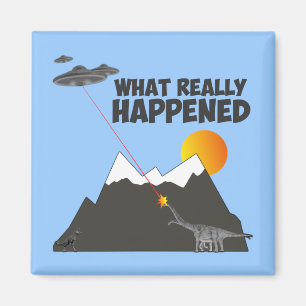 Imán Divertida extinción de dinosaurios