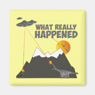 Imán Divertida extinción de dinosaurios