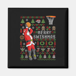 Imán Divertida Feliz Swishmas Fea Navidad Sketll Christ