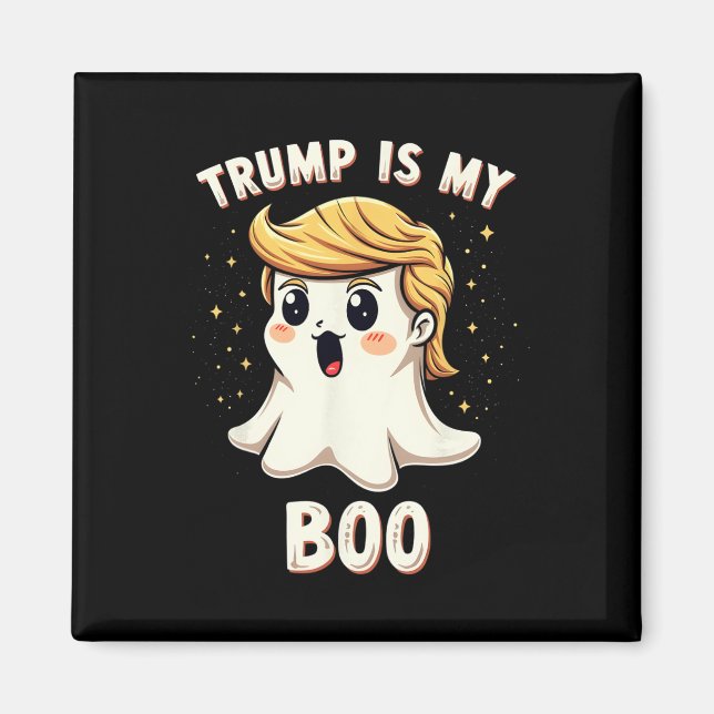 Imán Divertida fiesta de halloween de Donald Trump fant (Frente)