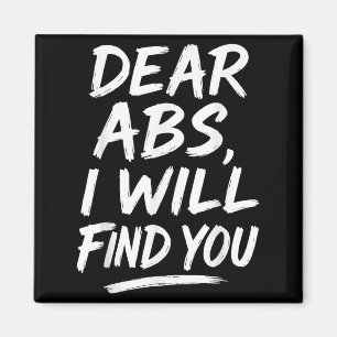 Imán Divertida Querida Cita Abs Amantes Del Fitness Y M