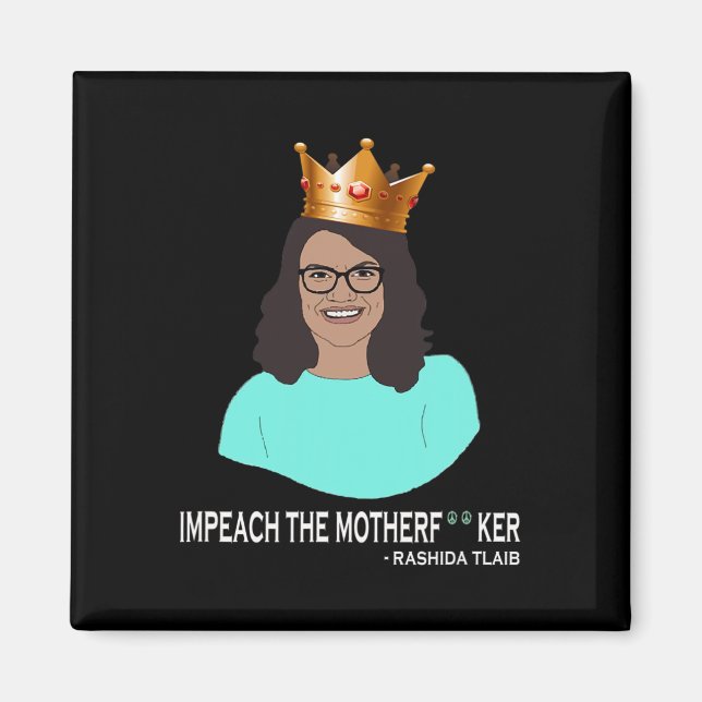 Imán Divertida Rashida Tlaib - Impugnar a Trump  (Frente)