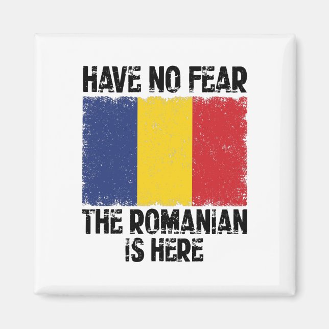 Imán Divertida Rumania dice | Regalos de los Balcanes r (Frente)