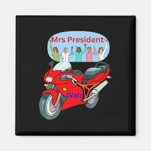 Imán Divertida vida política en bicicleta Sra. Presiden