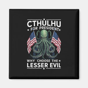 Imán Divertidas elecciones 2024 Cthulhu para presidente