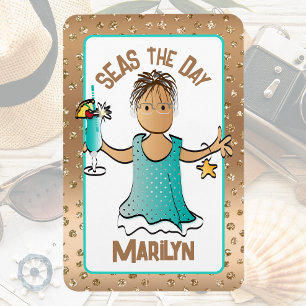 Imán Divertidas puertas de cruceros en los mares del dí