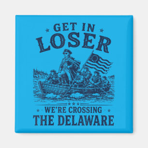 Imán Divertido 4 de julio Cruzando el Delaware Patrióti