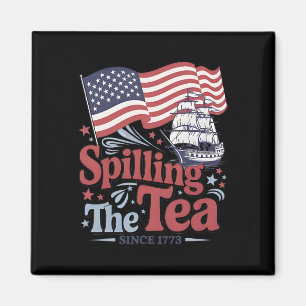 Imán Divertido 4 de julio derramando el té desde 1773 E