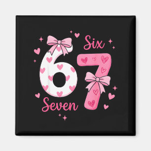 Imán Divertido 67 Lindo Seis Siete Meme Nk Corazones Ar