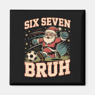 Imán Divertido 67 Meme Bruh Navidad Fútbol Santa Xmas P