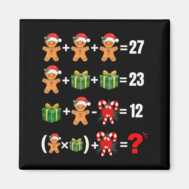 Imán Divertido 67 Meme Caramelo Alegre Santa Matemática (Frente)