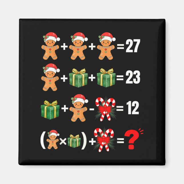 Imán Divertido 67 Meme Caramelo Alegre Santa Matemática (Frente)
