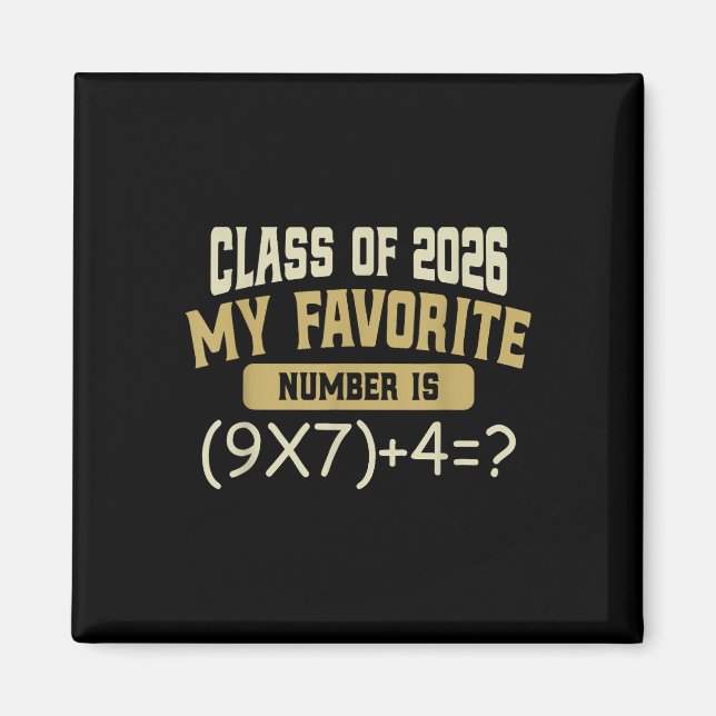 Imán Divertido 67 Meme Pemdas Matemáticas Seis Siete Cl (Frente)
