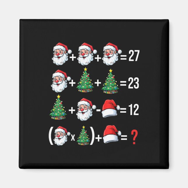 Imán Divertido 67 Meme Santa Profesor de Matemáticas Na (Frente)