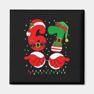 Imán Divertido 67 Navidad 6 7 Meme Seis Siete Para Niño
