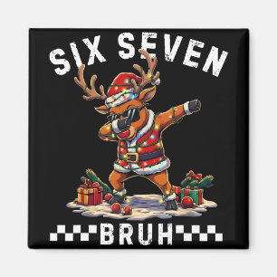 Imán Divertido 67 Navidad Seis Siete Meme Dabbing Reno