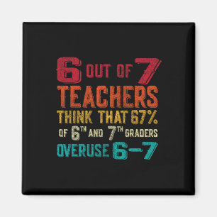 Imán Divertido 67 Profesor Escuela Media Profesor 6 7 D