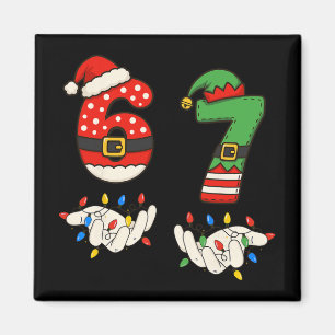 Imán Divertido 67 Seis Siete Meme Pareja Pareo Navidad