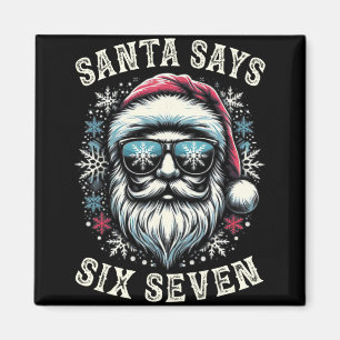 Imán Divertido 6-7 Meme Navidad Santa Seis Siete 67 Nav
