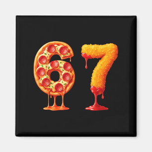 Imán Divertido 6 7 Zza Nugget Meme Seis Siete 67 Amante