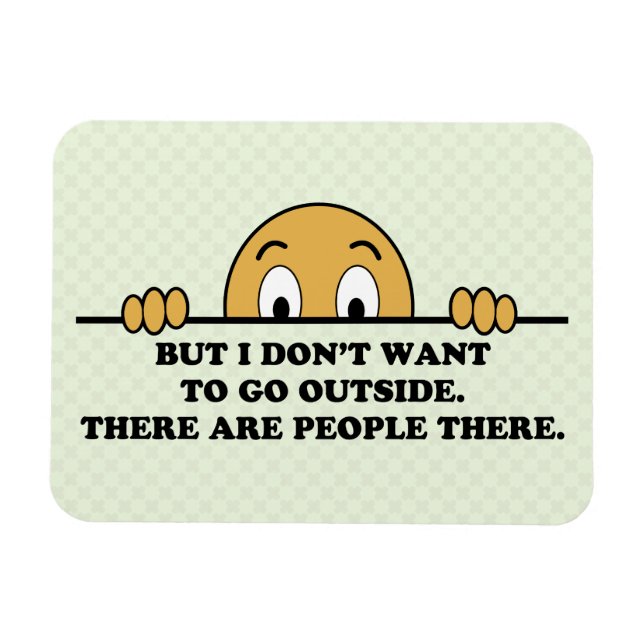 Imán Divertido Ansiedad Social Coronavirus (Horizontal)