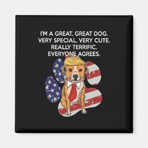 Imán Divertido Anti Presidente Donald Trump Perro Diver