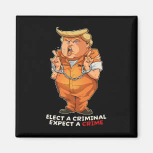 Imán Divertido Anti-trump Elige A Un Criminal Delitos D