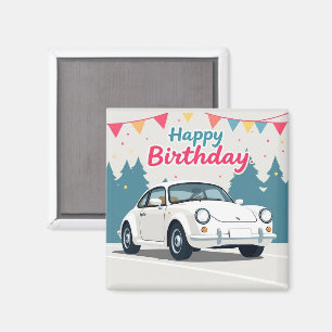 Imán Divertido auto-temido Feliz cumpleaños