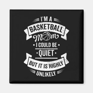 Imán Divertido baloncesto soy una madre de baloncesto q