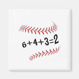 Imán Divertido Béisbol 6+4+3=2 Doble Juego Softbol
