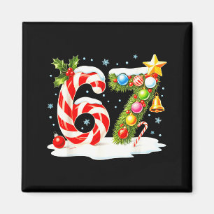 Imán Divertido Bonito Travieso 6 7 Navidad 67 Meme Xmas